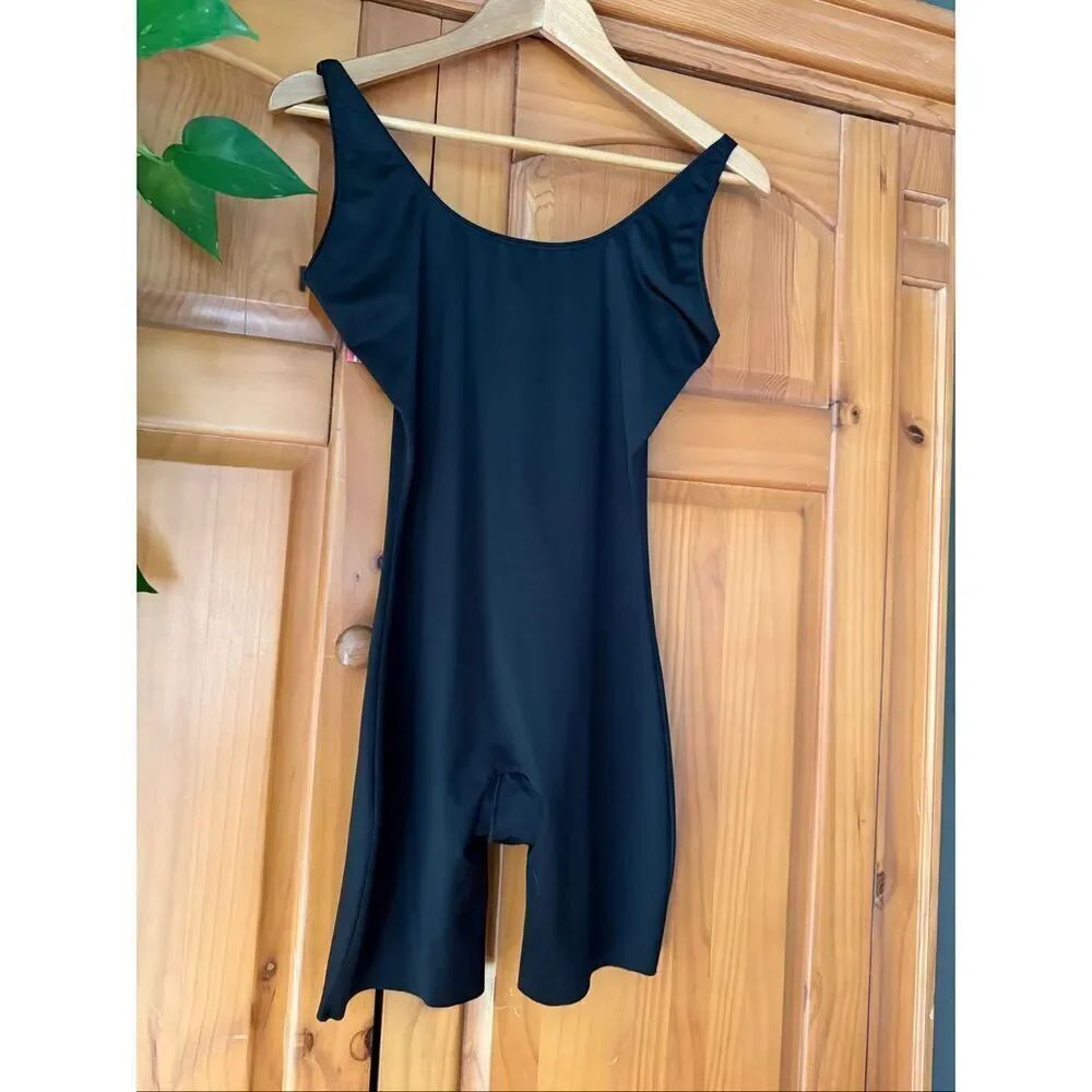 NEW Spanx Slimplicity 991 Open-Bust Mid Thigh Bodysuit SZ L